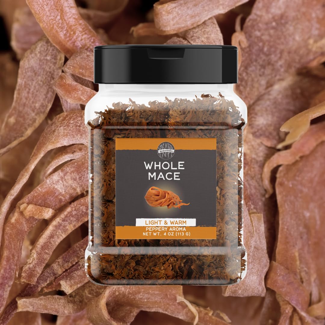 Birch & Meadow Whole Mace, 4 oz, Warm & Versatile, Hints of Nutmeg, Curries & Desserts