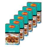 Shan Lahori Fish Recipe and Seasoning Mix 3.5 oz (100g) - Spice Powder for Batter Coated Fried Fish - Suitable for Vegetarians - Airtight Bag in a Box