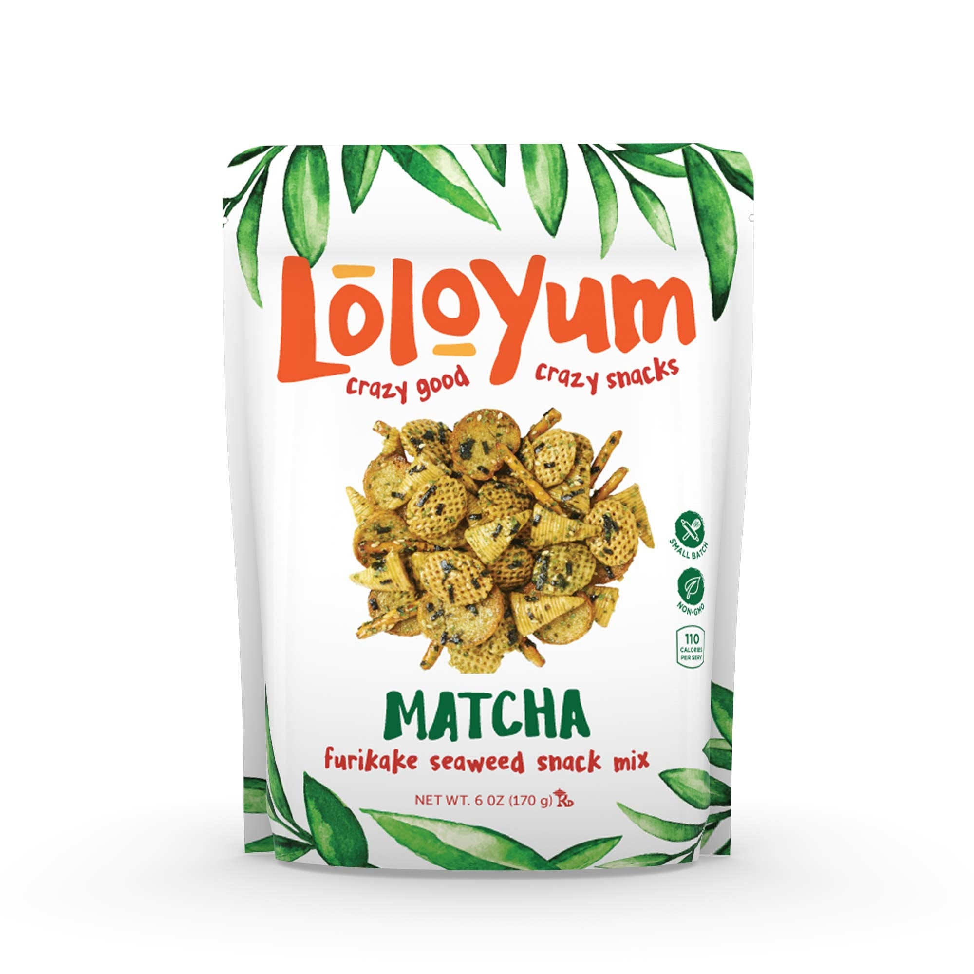 LoloYum Furikake Seaweed Snack Mix (Matcha, 6oz)