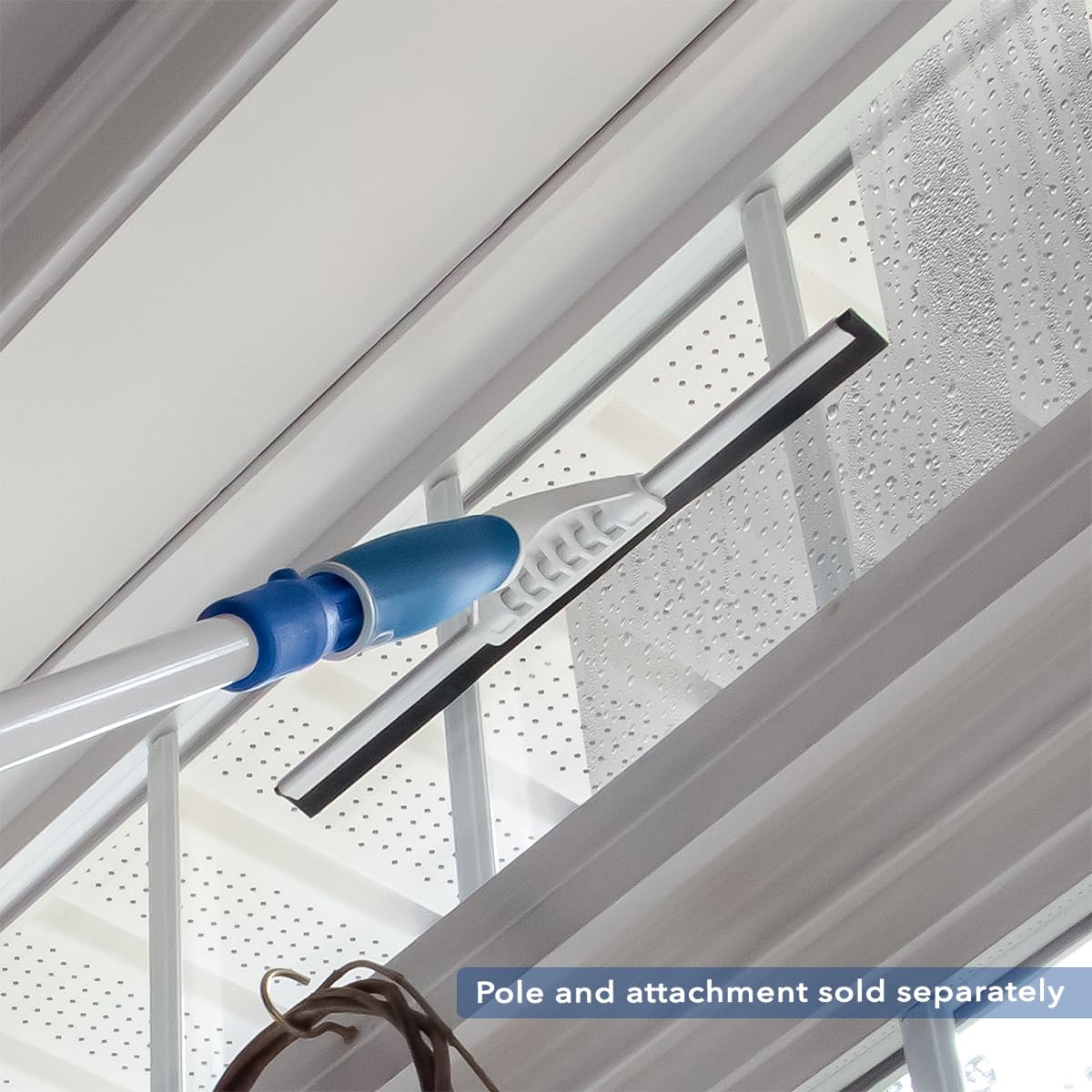 Unger 12” Glass & Surface Squeegee - Multipurpose Rubber Blade Squeegee for Shower Glass, Window Cleaning, Professional Grade Cleaning Tool for The