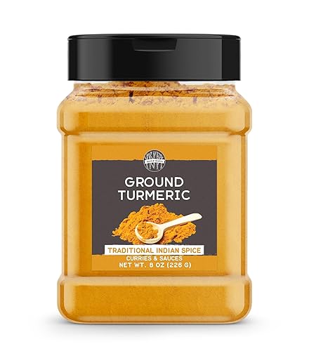 Birch & Meadow Ground Turmeric, 8 oz, Traditional Indian Flavor, Aromatic