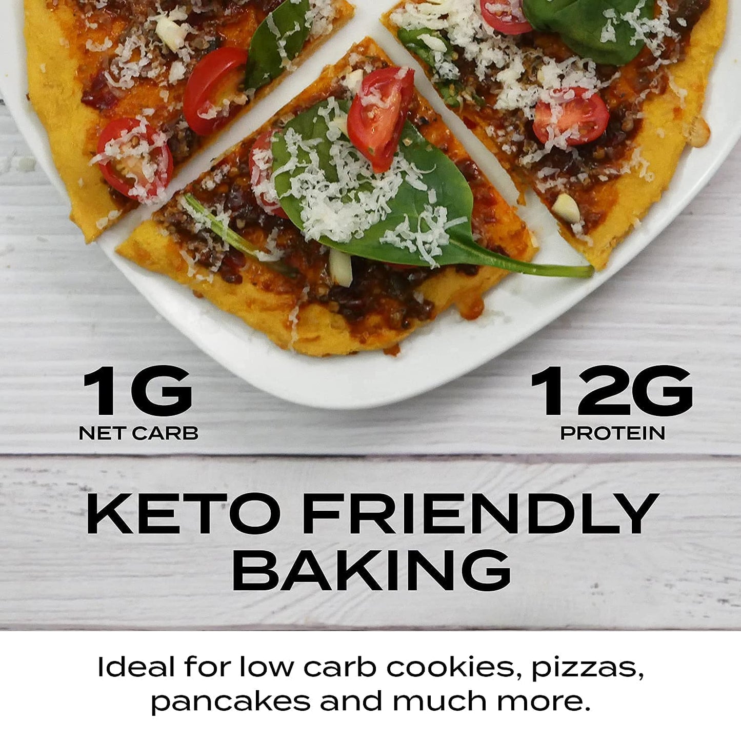 Aviate Lupini FLOUR - Keto & Vegan Friendly Superfood - Non-GMO - Gluten Free - Lupin Flour Keto - High Protein, Low Calorie & Low Carb - Rich in