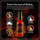 SPYCE Habanero Hot Sauce, Vegan, Gluten Free, Low Sodium, Non-GMO, No MSG, No Sugar, No Filler (5 oz, Red Habanero)