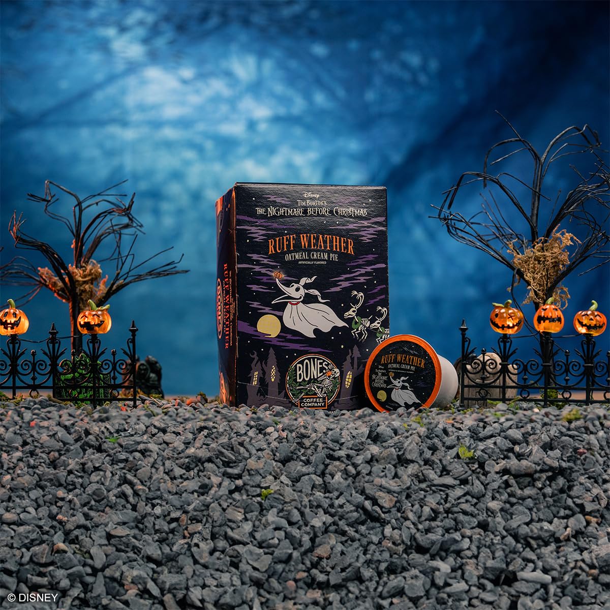 Bones Coffee Company Ruff Weather, Oatmeal Creampie Flavored Coffee Pods, Low Acid Medium Roast Single-Serve Bones Cups for K-Cups Brewers Coffee