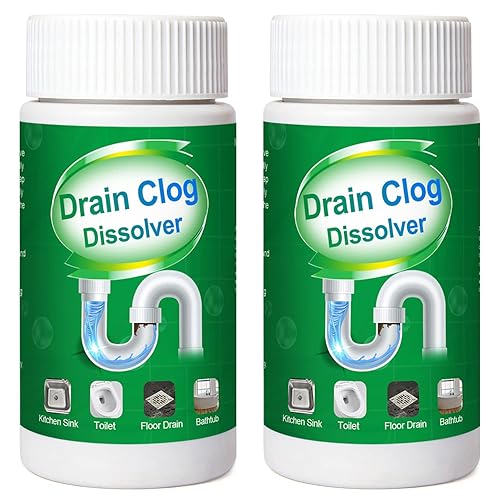 2pcs Pipe Dredge, Bubble Bombs Drain Cleaner, Powerful Sink and Drain Cleaner, Portable Powder Cleaning Tool, Super Clog Remover, Powder Agent