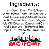 All City Candy Flavorful, Fresh & Soft 5 Pound Bulk Gummi Bear Candy Bags Individual Fruit Flavors World's Best Gummy Candy (Green Apple)