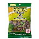 El Gustazo Ginger Coconut Candy - Caramelo de Jengibre y Coco, 6 oz (171 g) Bag - Individually Wrapped Hard Candy