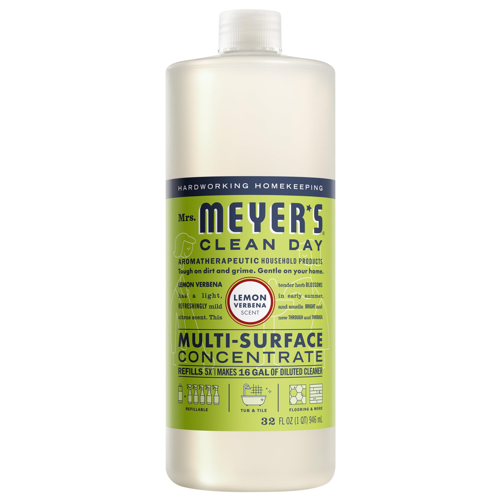 Mrs Meyer's Lemon Verbena Multi Surface Concentrate, 32 FZ