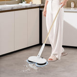 Cordless Electric Spin Mop, 2000mAh 60+ min Runtime, Foot Switch No Bending, 150RPM, 4 Pads, Adjustable Lightweight Floor Cleaner for Hardwood Tile