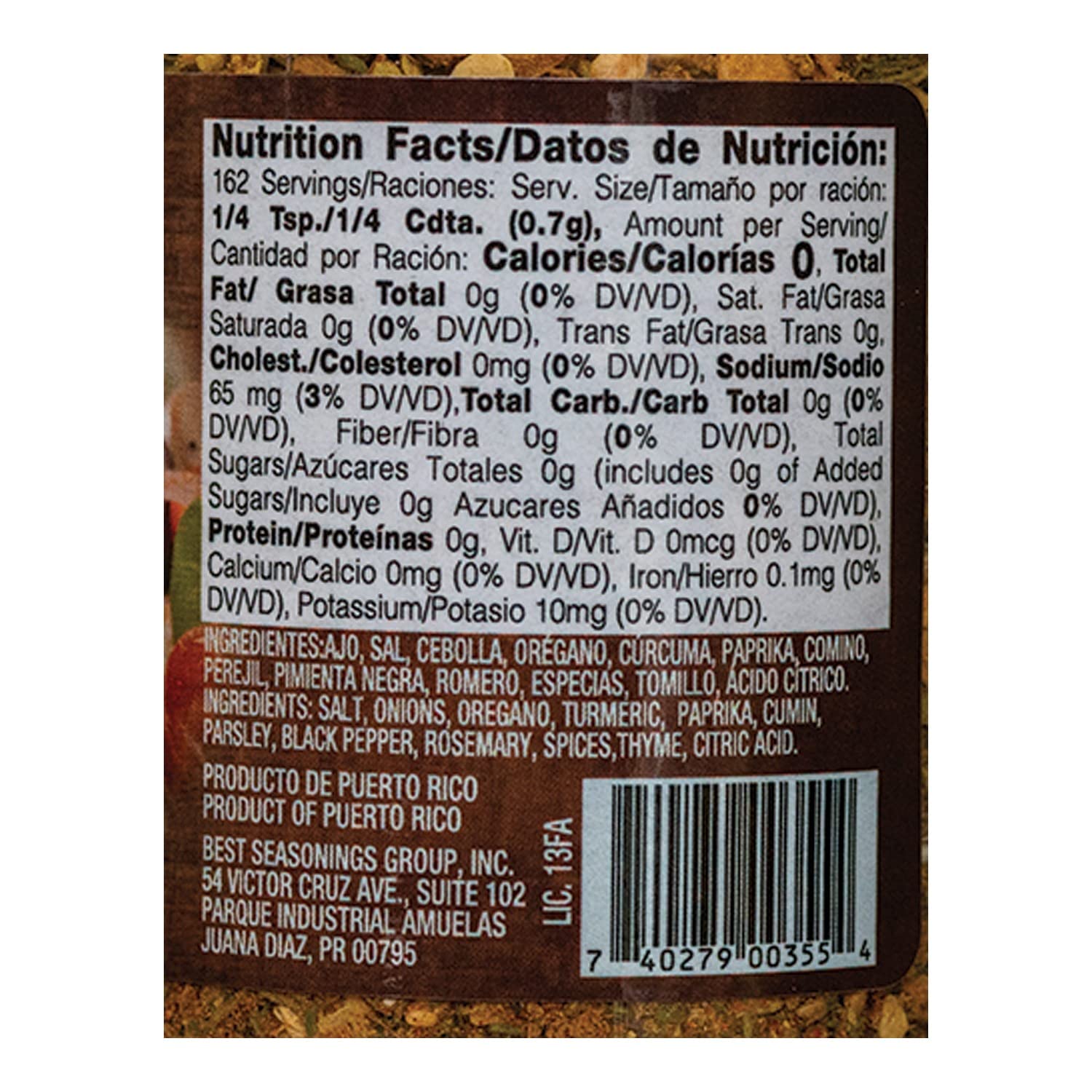 Montero Super Herbs Seasoning Mix 4oz - Dry Herbs & Spices All Purpose Seasoning - MSG FREE - Lite & Healthy, 4 Ounce (Pack of 1)