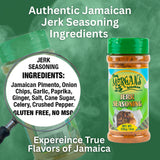 Chef Morgan’s Kitchen Jerk Seasoning - MSG & Gluten Free, 8oz. Authentic Jamaican Spice Blend for Jerk Chicken - Dry Rub for Grilling, Baking