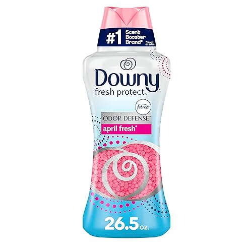 Downy Fresh Protect Laundry Scent Booster Beads for Washer with Febreze Odor Defense, April Fresh, 26.5 oz, Use with Fabric Softener