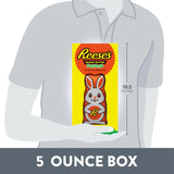 REESE'S Milk Chocolate Peanut Butter Bunny Candy, Easter, 5 oz Gift Box