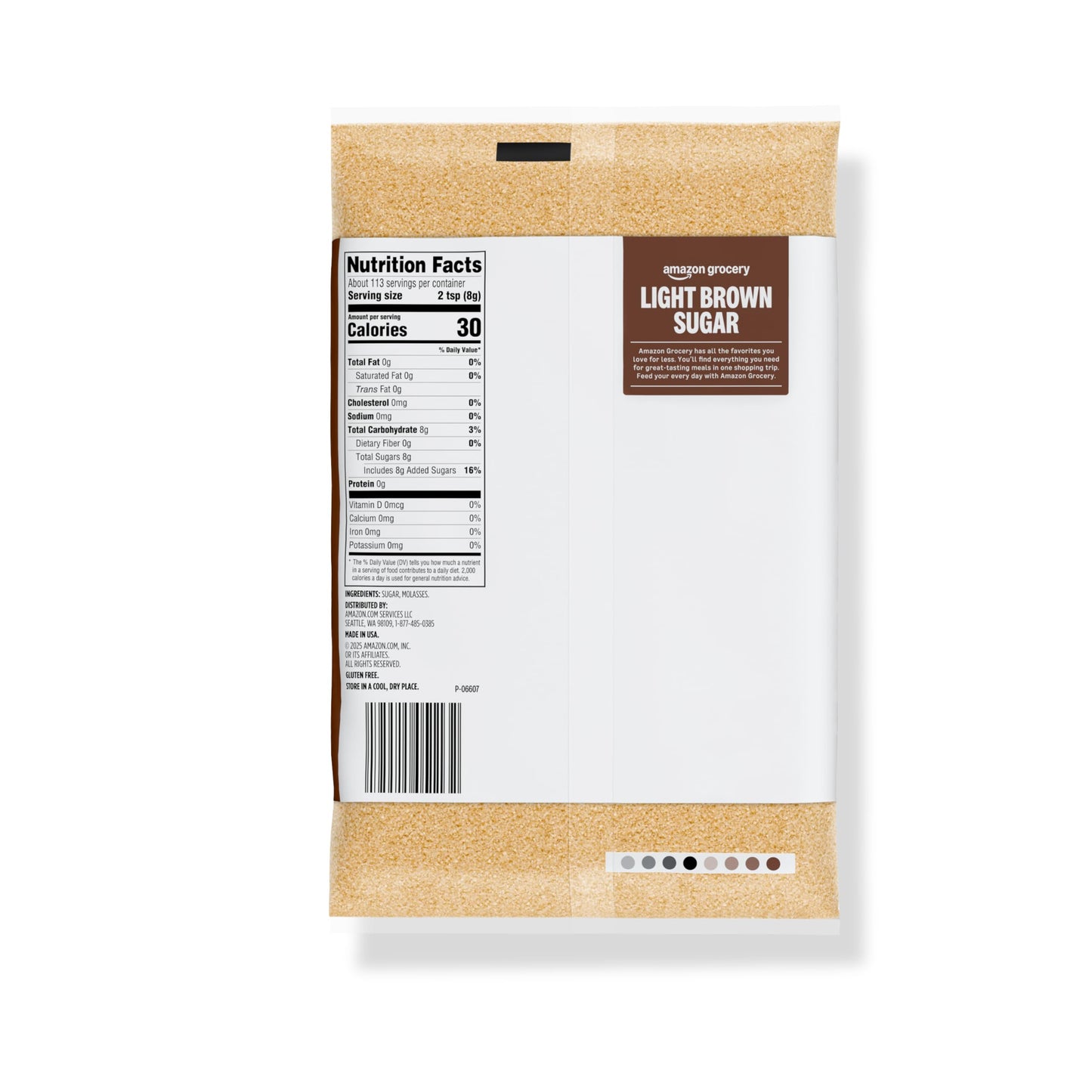 Amazon Grocery, Light Brown Sugar, 2lb