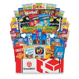 Original SnackBOX Care Package (50 Snacks) Variety Pack | Easter Basket, Final Exams, Date Night, Dorm Room, Student, College, Candy, Birthday, Gift