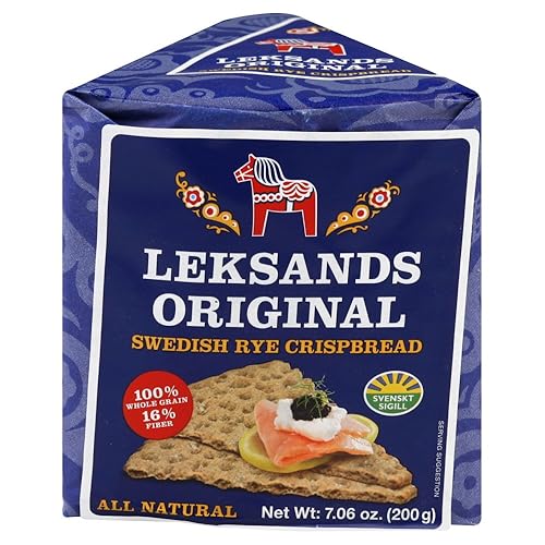 Leksands Original Swedish Rye Crispbread - Wedge, 7.06-Ounce Packages (Pack of 12)