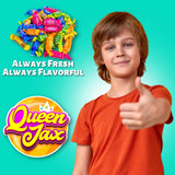 Fruit Chews - 5 Pound Bag - Assorted Candy - Chewy, Fruity and Delicious - Cherry, Lemon, Lime, Orange and Vanilla - QUEEN JAX - Individually Wrapped