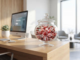 Cinnamon Hard Candy 1 lb - Classic Suckers, Spicy Cinnamon Flavor, Red & White Striped, Individually Wrapped Bulk, Old-Fashioned Sweet Treat