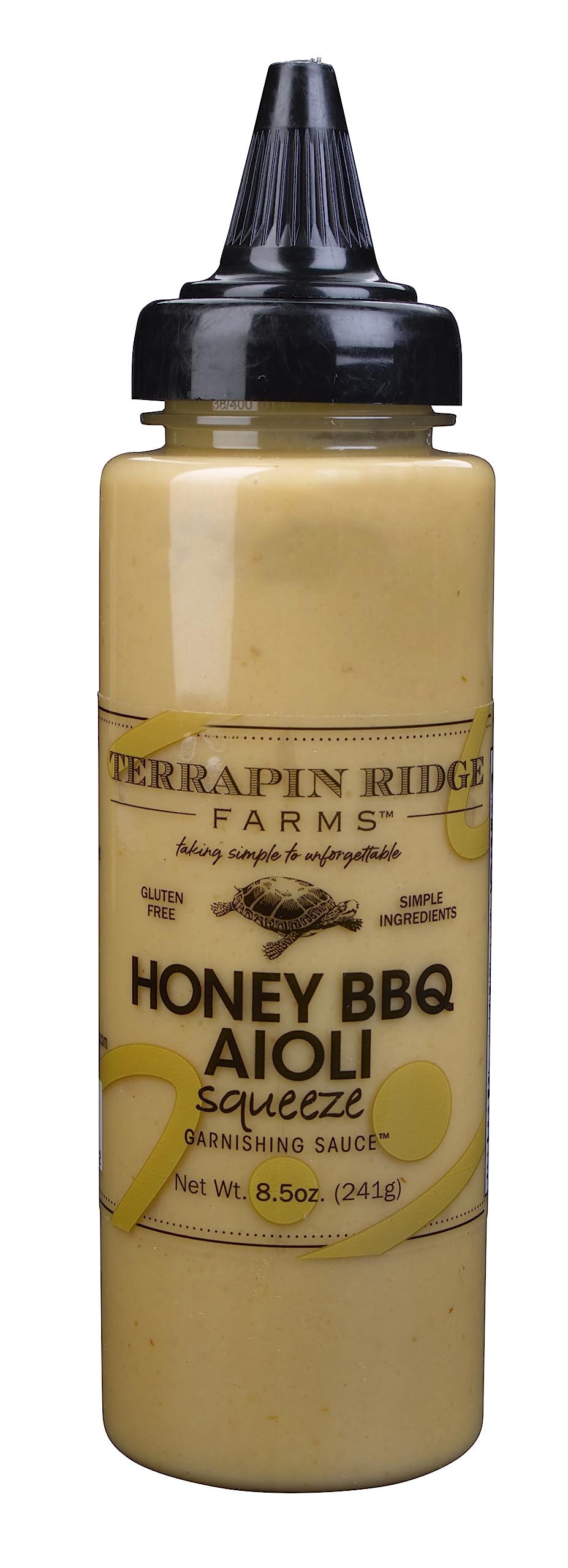 Terrapin Ridge Farms Honey BBQ Aioli Sauce - Sweet and Savory 8.5 Ounce Squeeze Bottle
