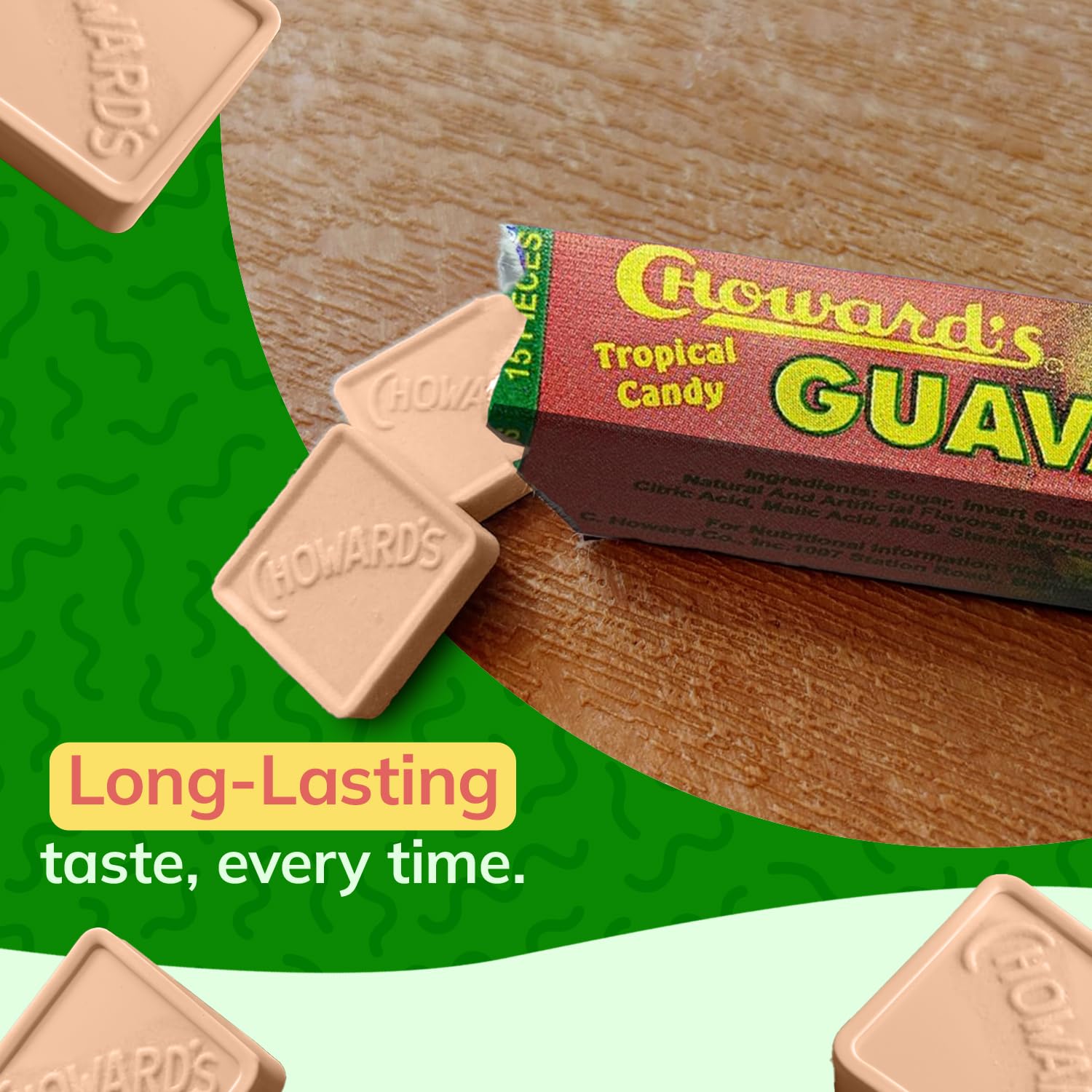 Choward's Guava Tropical Candy | Unique Fruit Flavors of Mint for Everyday Freshness | Perfect for Travel, Sharing, and Gifting | Distinctive Taste in