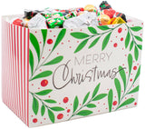 Festive Foil-Wrapped Christmas Milk Chocolates in a Box (2 lbs, Merry Christmas)