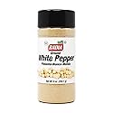 Badia Ground White Pepper, 9 oz - Smooth, Mellow Heat and Delicate Flavor for Light Sauces, Soups, Poultry and Seafood