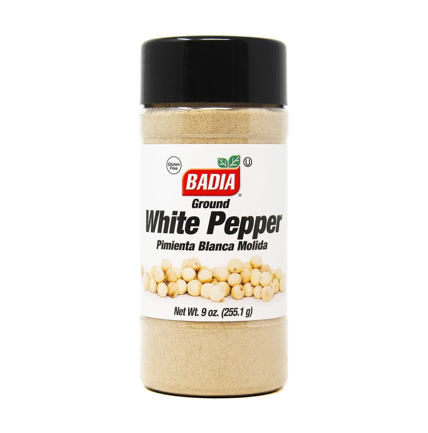 Badia Ground White Pepper, 9 oz - Smooth, Mellow Heat and Delicate Flavor for Light Sauces, Soups, Poultry and Seafood