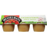 Musselman's Applesauce 6/4oz Cups (Pack of 6) (36 Cups Total) (Natural - Unsweetened)