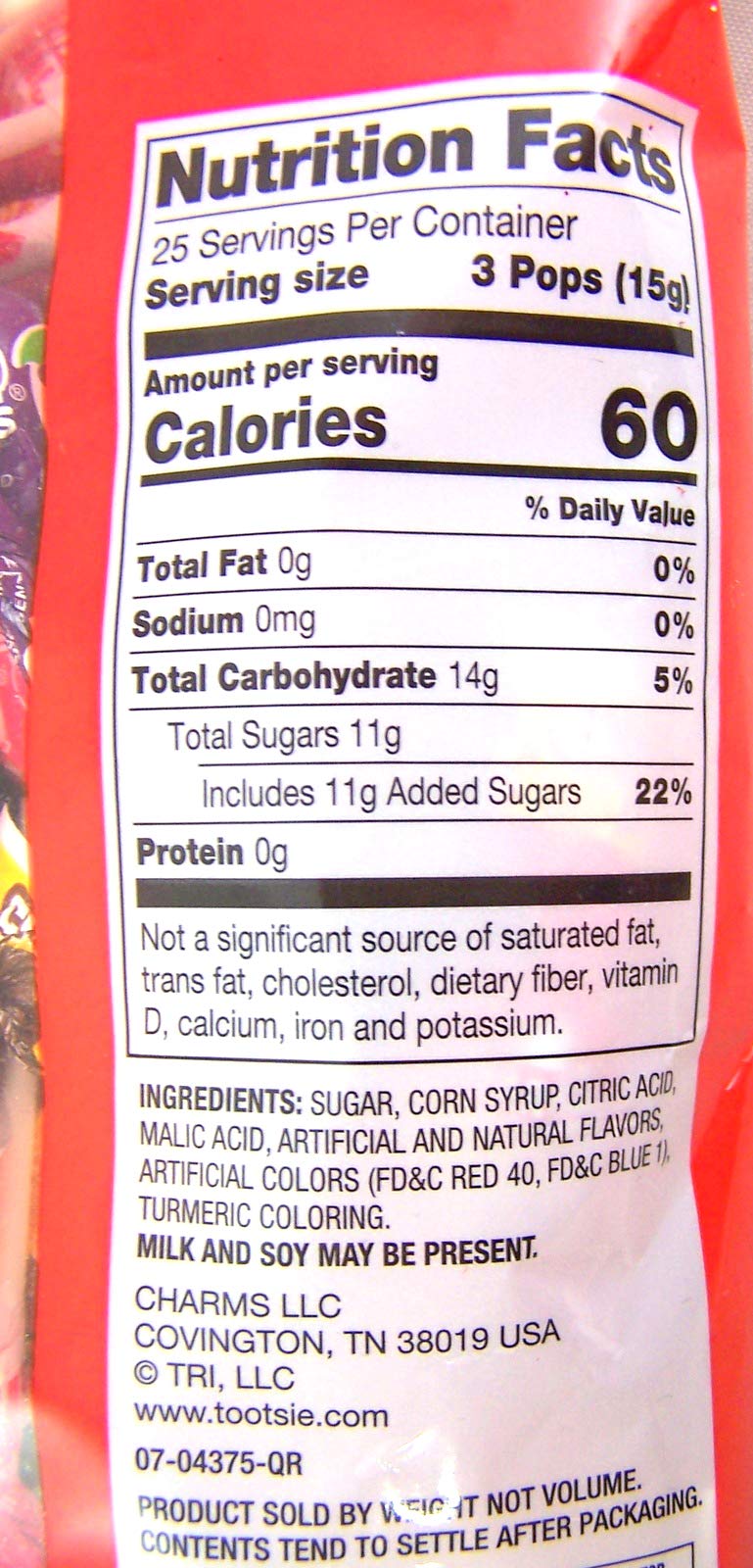 Charms Minipops 18 Assorted Flavor Candy Lollipop Suckers, 75 Count Bag