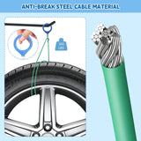 Drain Cleaner Spiral, Pack of 5, Anti-Brupture Steel Drain Spiral Drain Cleaner Sticks, 90 cm Pipe Cleaning Spiral Flexible Spiral Drain Pipe Cleaning