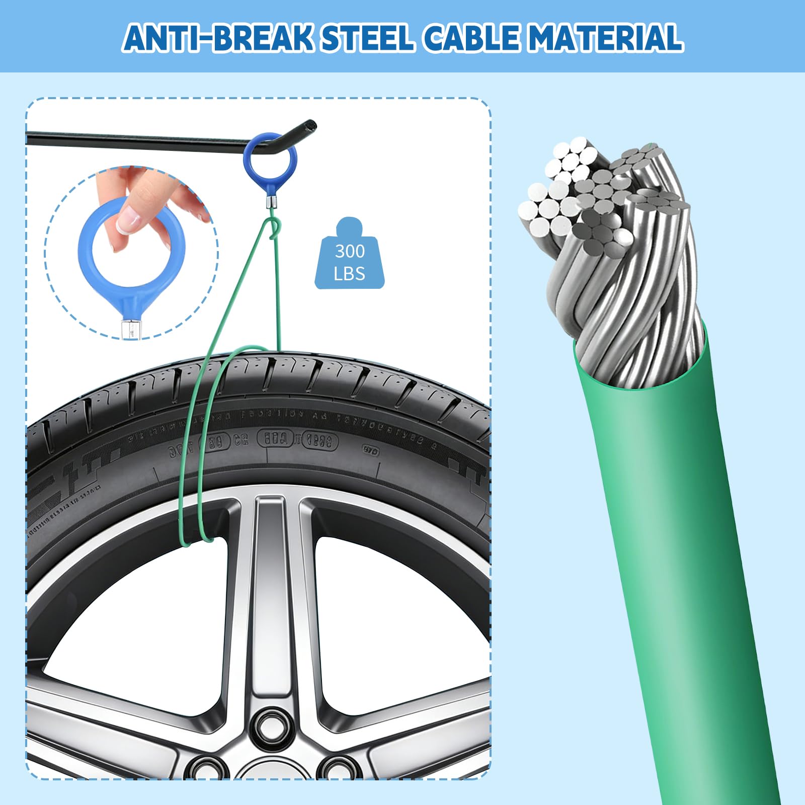 Drain Cleaner Spiral, Pack of 5, Anti-Brupture Steel Drain Spiral Drain Cleaner Sticks, 90 cm Pipe Cleaning Spiral Flexible Spiral Drain Pipe Cleaning