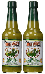 Marie Sharp’s Green Habanero Hot Pepper Sauce 10 Oz, Mild-Medium Heat | All-Natural Belizean Hot Sauce