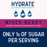 hydrate Electrolyte Liquid Drink Enhancer Drops, Low Sugar, Low Calorie, Natural Flavor Hydration Mix with Essential Vitamins B3 B6 B12 (6.22 Fl Oz