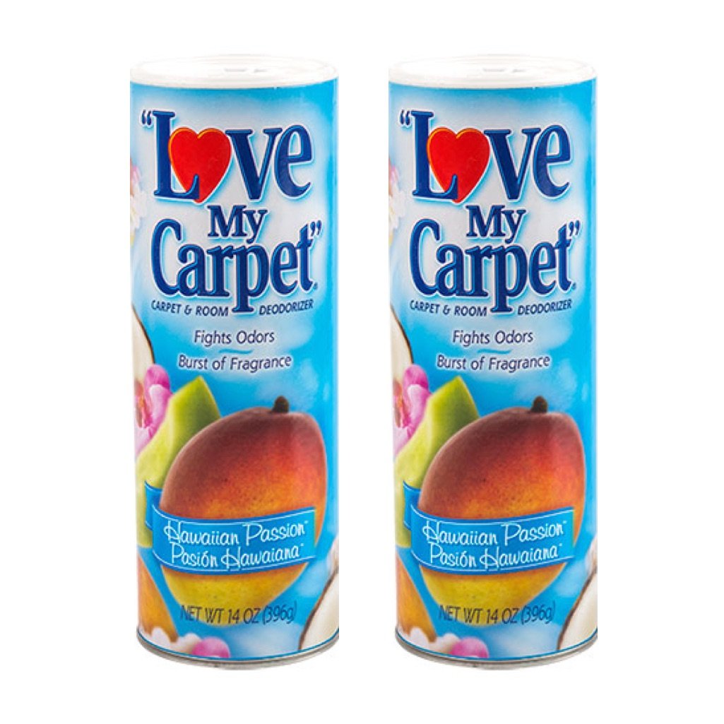 LOVE MY CARPET 2-in-1 Carpet & Room Deodorizer (Hawaiian Passion, 2-PACK)
