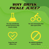 Pickle Juice Sports Drink - Relieves Cramps Immediately - Electrolyte Pickle Juice for Day & Night Time Leg Cramp Relief - Organic & No Artificial