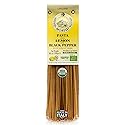 Morelli Lemon Pepper Linguine Pasta with Wheat Germ - Imported Linguine Organic Pasta from Italy - Naturally Flavored, Made in Italy - 8.8 oz (Pack