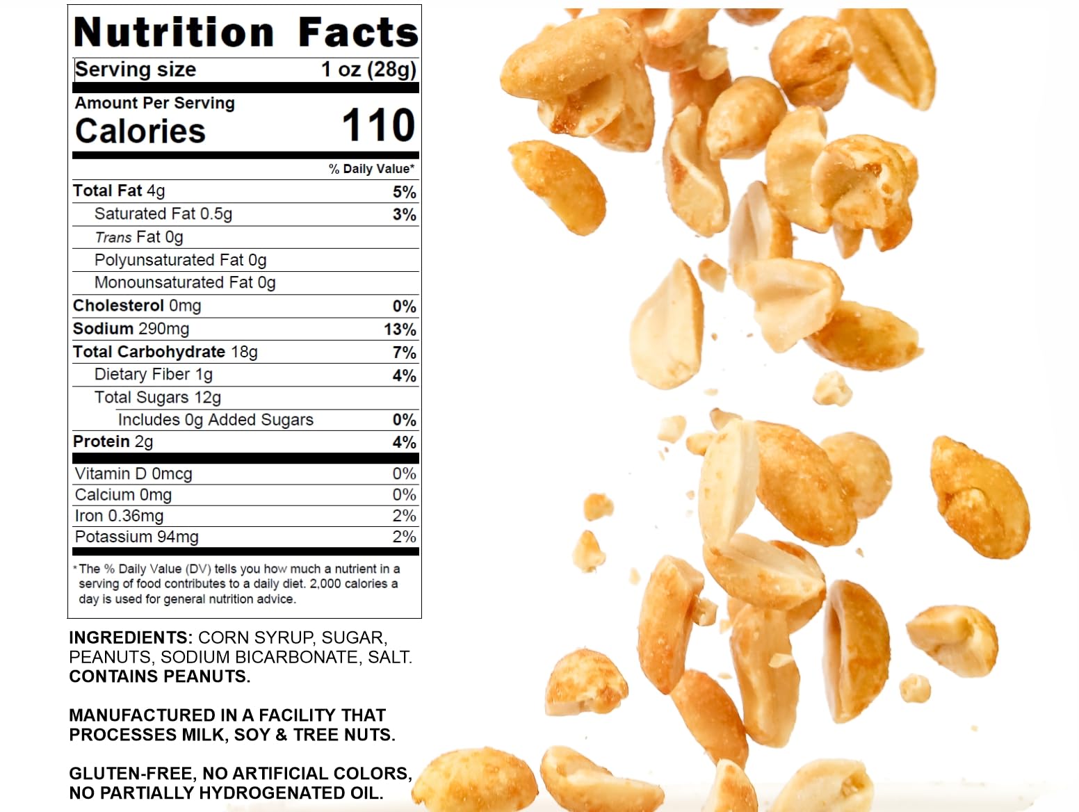 SweetGourmet Original Peanut Brittle Candy, Homestyle Toffee with Nuts, Traditional Sweet Snack, 2 Pounds