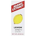 Adams Extract Flavoring 1.5oz Bottles (Pack of 3) Choose Flavor Below (Lemon Extract 1.5oz)