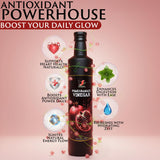 HOMA Pomegranate Vinegar - Gourmet Salad Vinegar for Cooking, Natural Tangy Culinary Flavor, Premium Glass Bottle, 8.4 Fl Oz (250ml), Inspired by Classic Balsamic vinegar