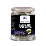 ELLY NUTS Kachha Aam Papad (Green) 300 Gram Airtight Container