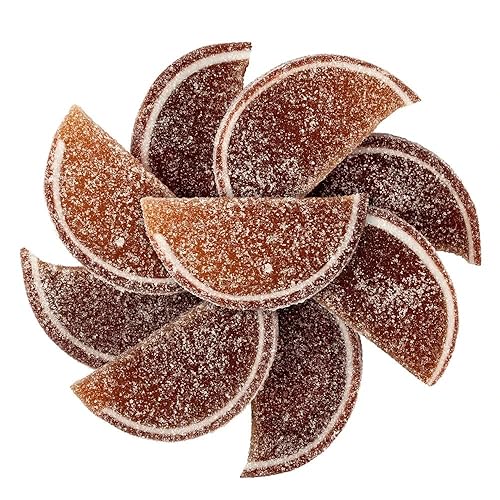 NY Spice Shop Root Beer Fruit Slices Candy - 8 Ounce Sweet Flavor Chewy Jelly Fruit Slices - Old Fashioned Sliced Root Beer Fruits Gummies - Gummy