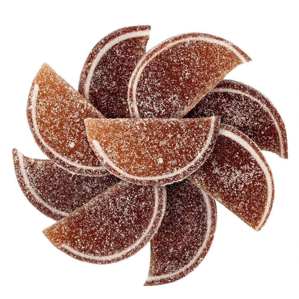 NY Spice Shop Root Beer Fruit Slices Candy - 8 Ounce Sweet Flavor Chewy Jelly Fruit Slices - Old Fashioned Sliced Root Beer Fruits Gummies - Gummy