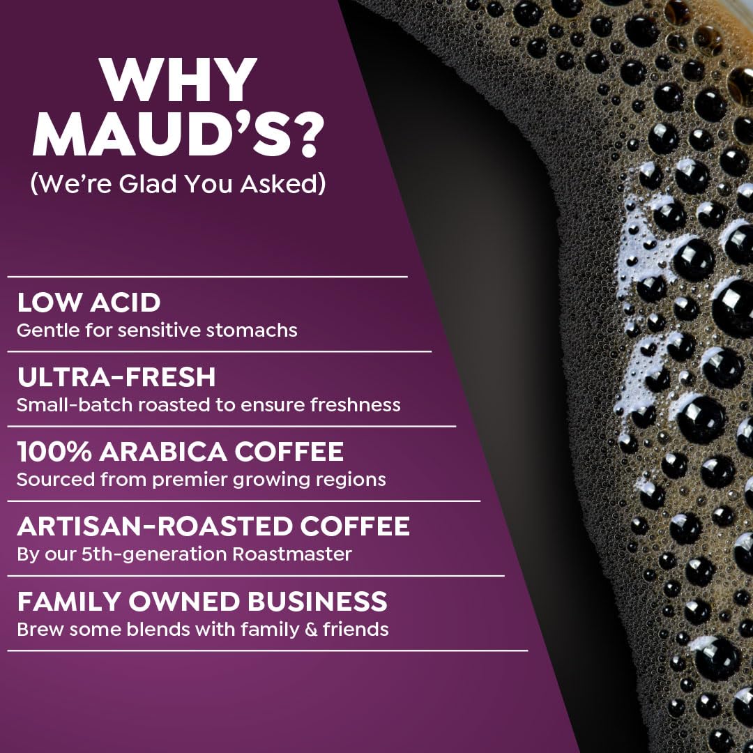 Maud's Super Flavored Coffee Pods Variety Pack, 80 ct, 16 Assorted Flavors, Medium Roast Flavored Coffee in Single Serve Pods - 100% Arabica Beans