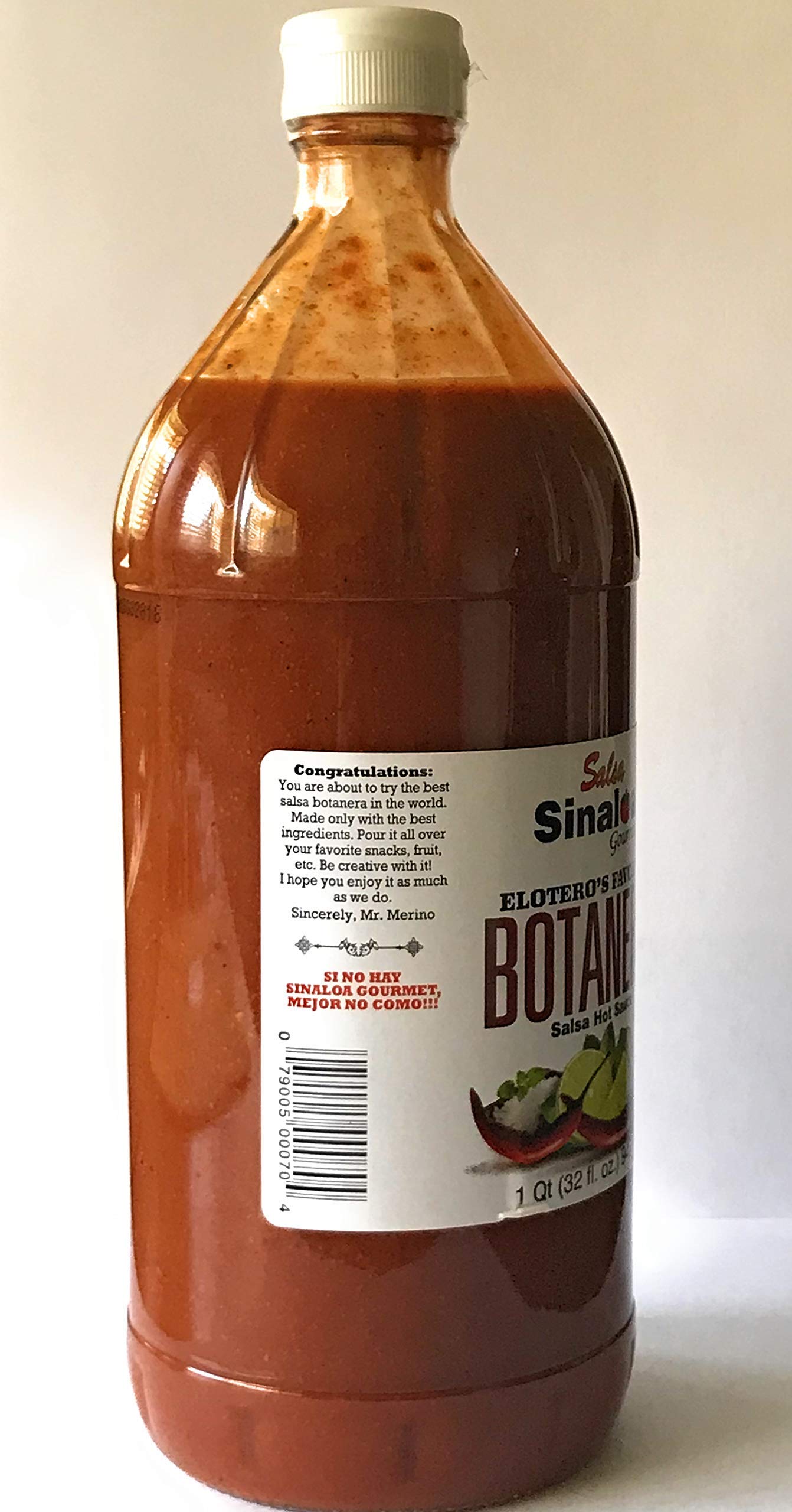 Salsa Sinaloa Botanera Hot Sauce 32 oz