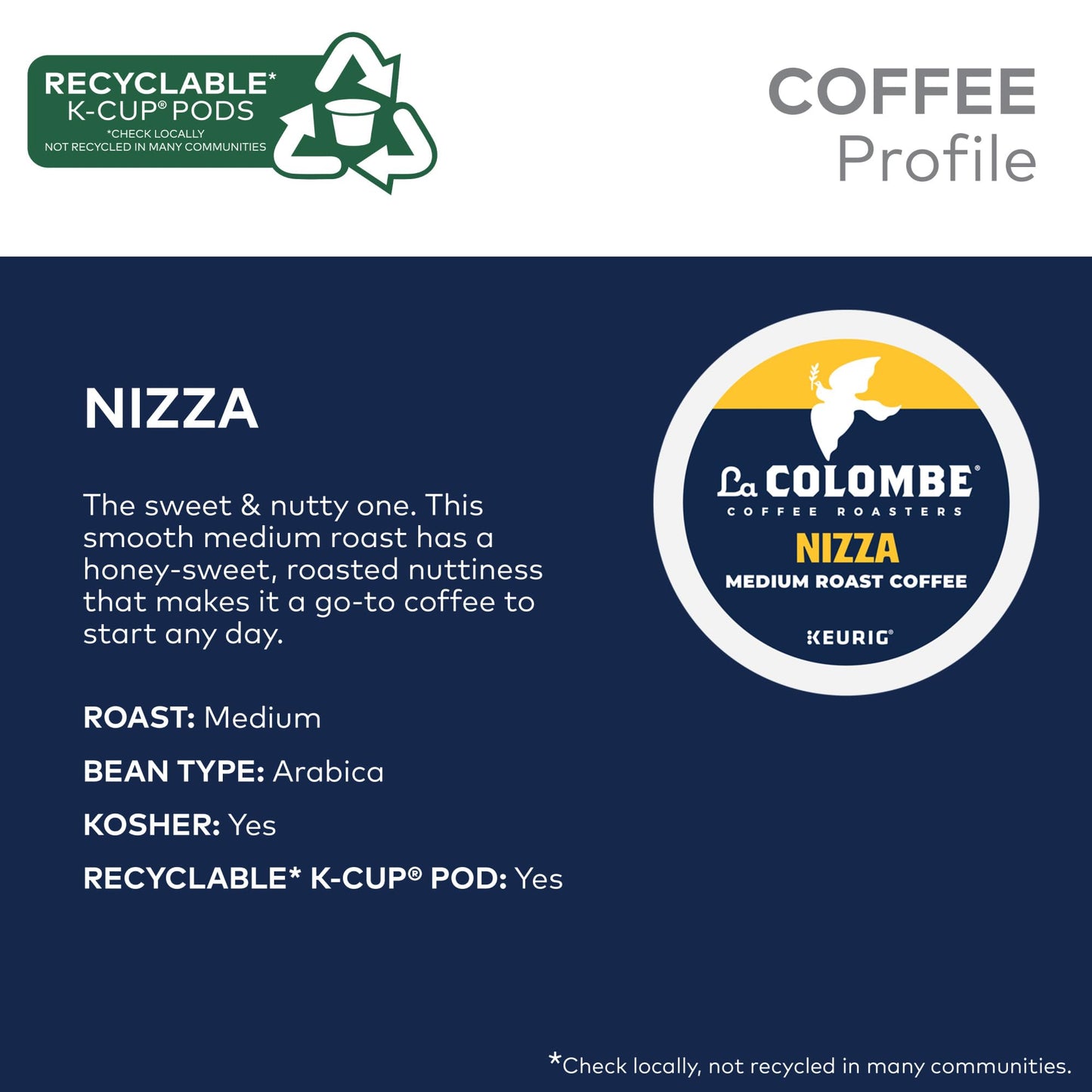La Colombe® Coffee Roasters Nizza Medium Roast Coffee, Single Serve Keurig® K-Cup® Pods, 20 Count Box