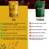 Berberine Tea 45g Natural Organic Caffeine-Free Blend Non-GMO Herbal in Plastic-Free Stand Alone Pouch Delicious Antioxidant for Immune Support
