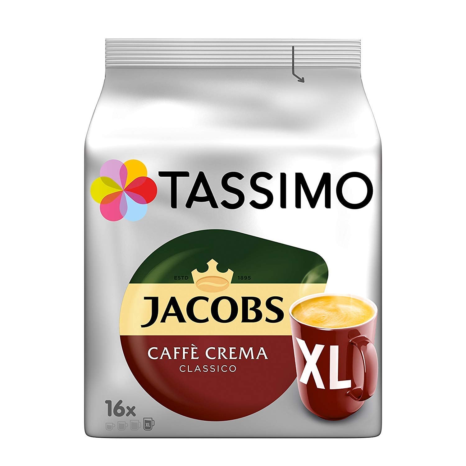 Tassimo Jacobs Caffè Crema Classico Xl (16 servings)