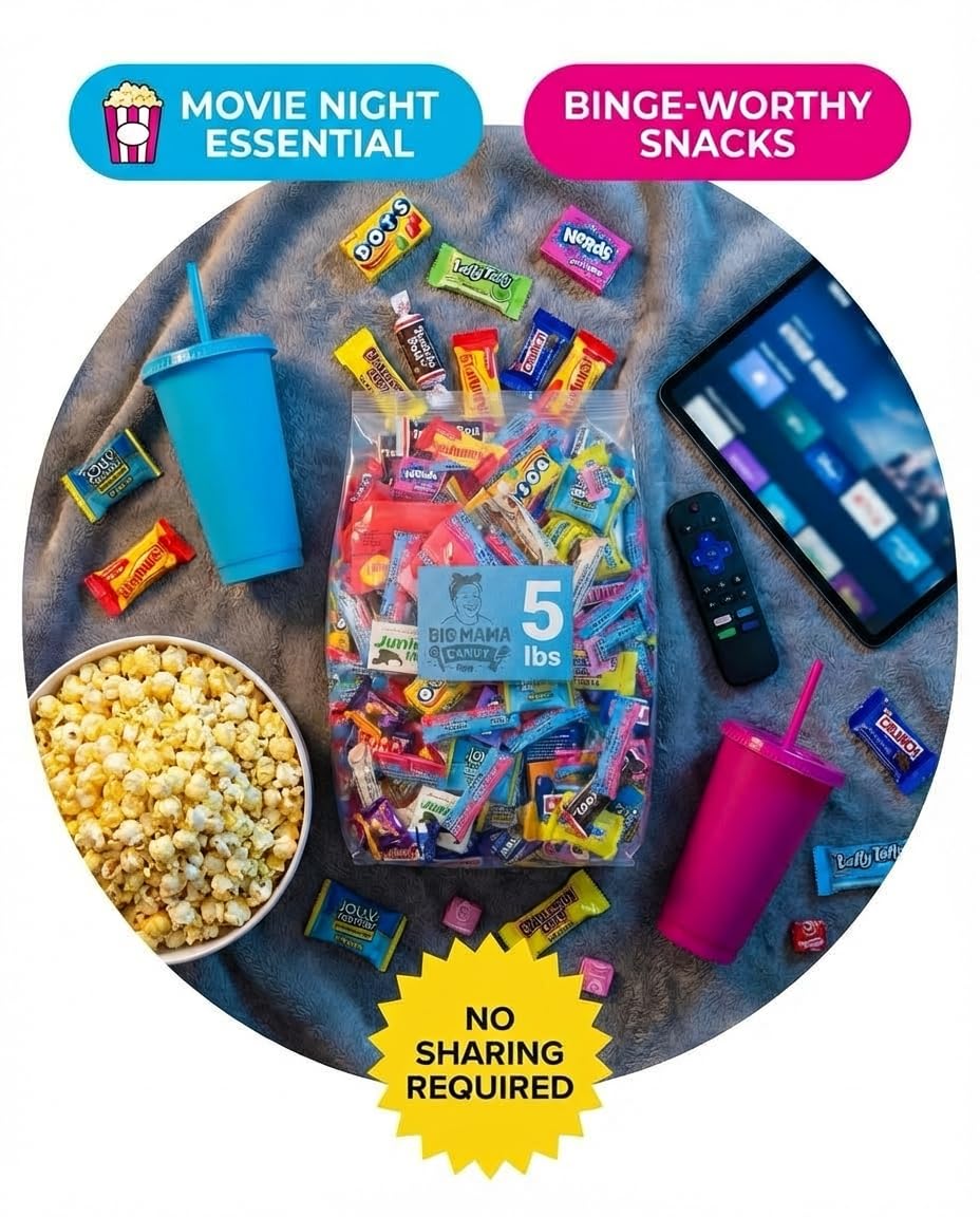 Big Mama Assorted Candy Bulk Variety Pack Individually Wrapped 5 lbs
