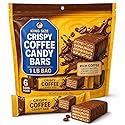 King Size Crispy Coffee Candy Bars, 2.64 oz Each, Pack of 6, 1 Pound Bag