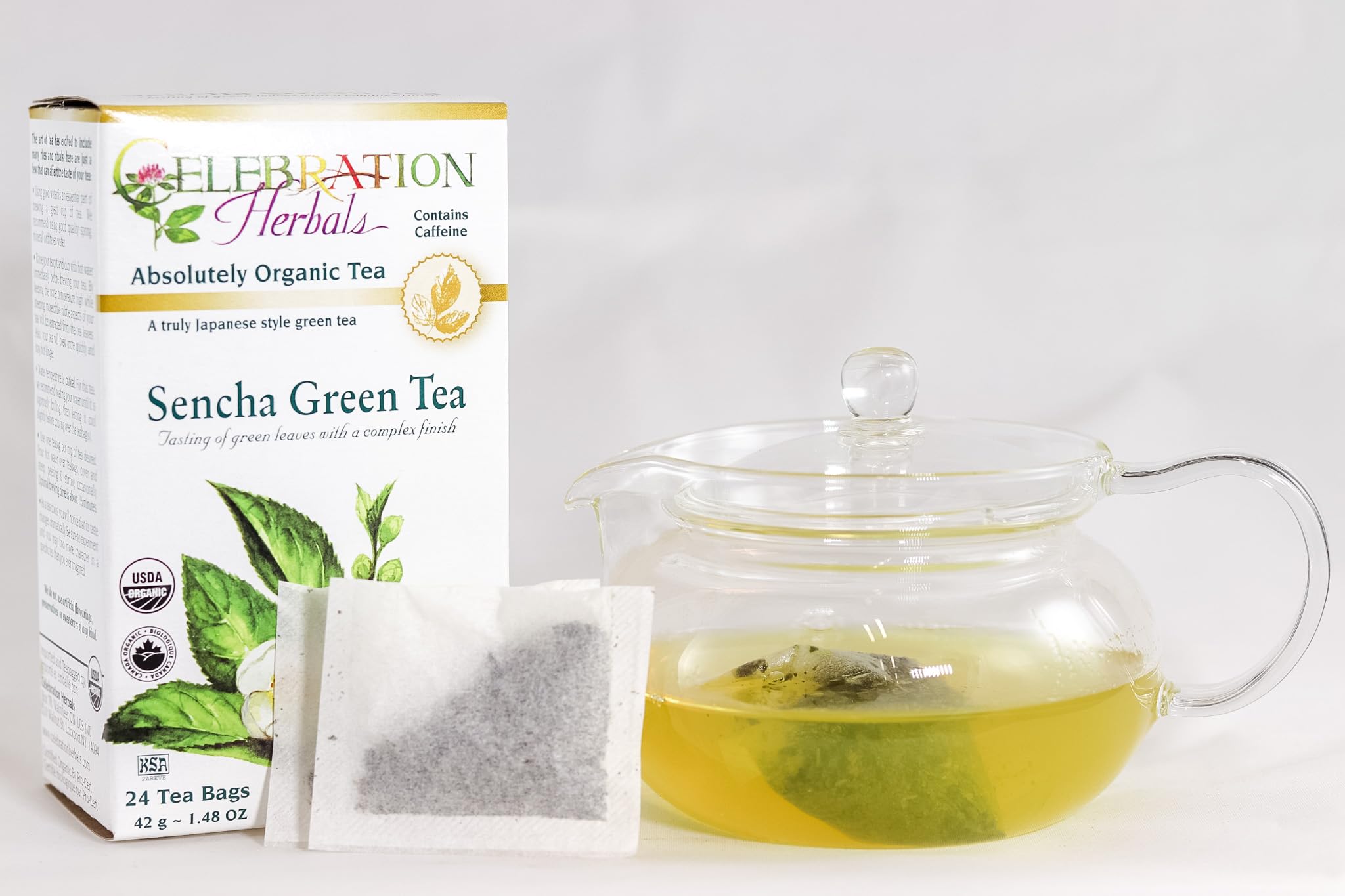CELEBRATION HERBALS Green Tea Sencha Organic 24 Bag, 0.02 Pound